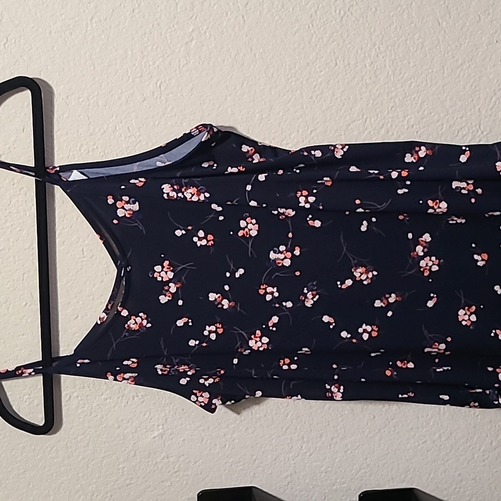 XL Dark Blue Scoop neck Top